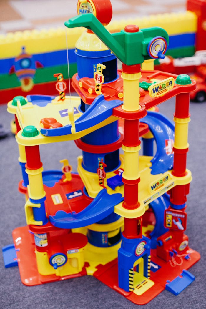 digital-01 Vibrant and intricate plastic toy playset designed for childrens imagination.